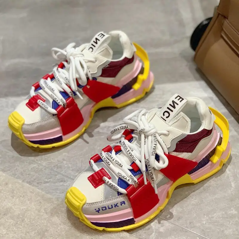 

2023High-end popular women's shoes quality thick soles trend light luxury casual shoes