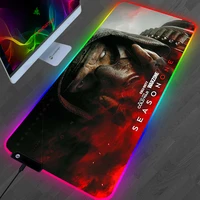 gaming computer mouse pad rgb call of duty warzone mouse mats accessories desk keyboard mousepad laptop pc gamer tapis de souris