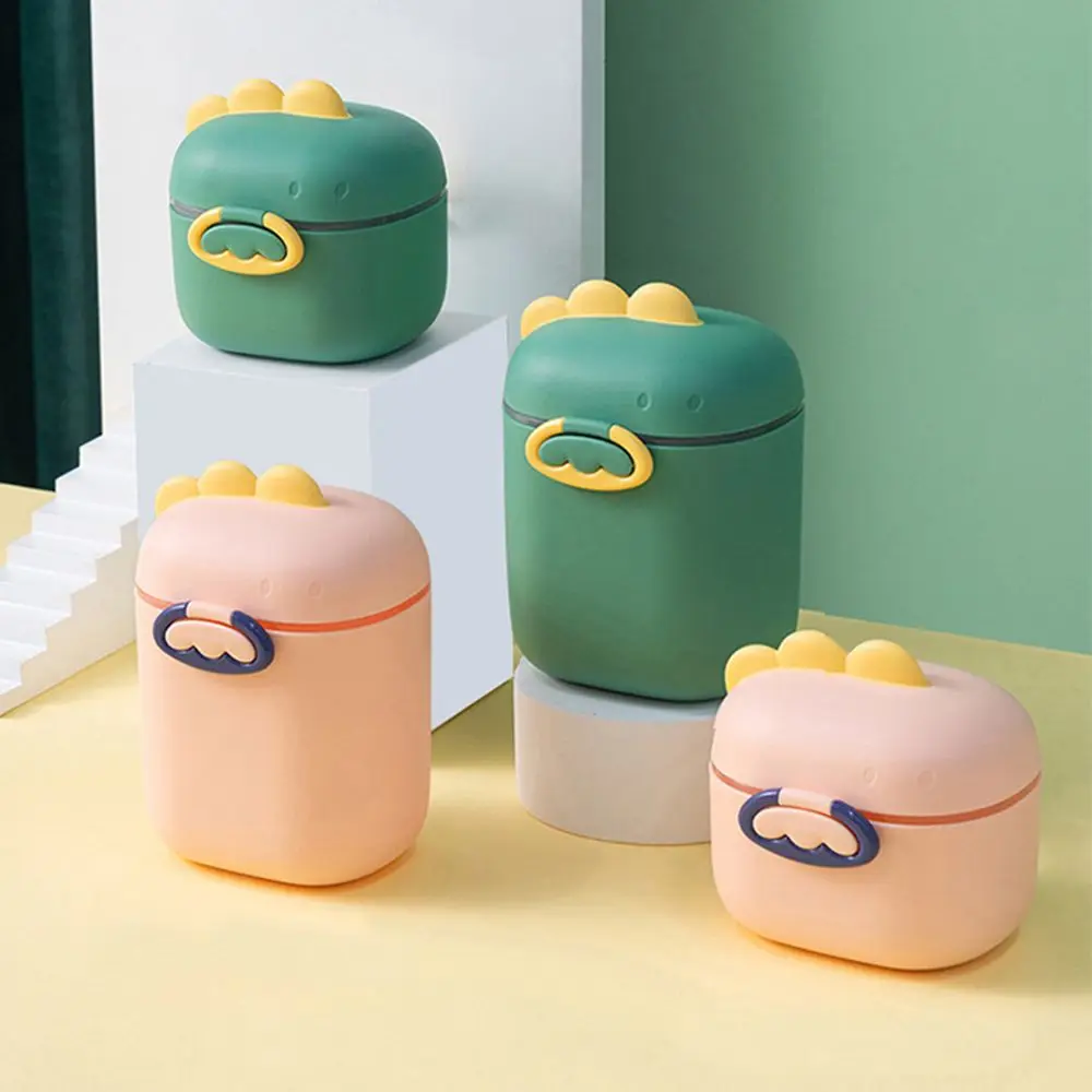 

Milk Powder Spoon Feeding Lunch Box Dinosaur Milk Powder Box Toddle Snacks Container Essential Cereal Food Storage Box