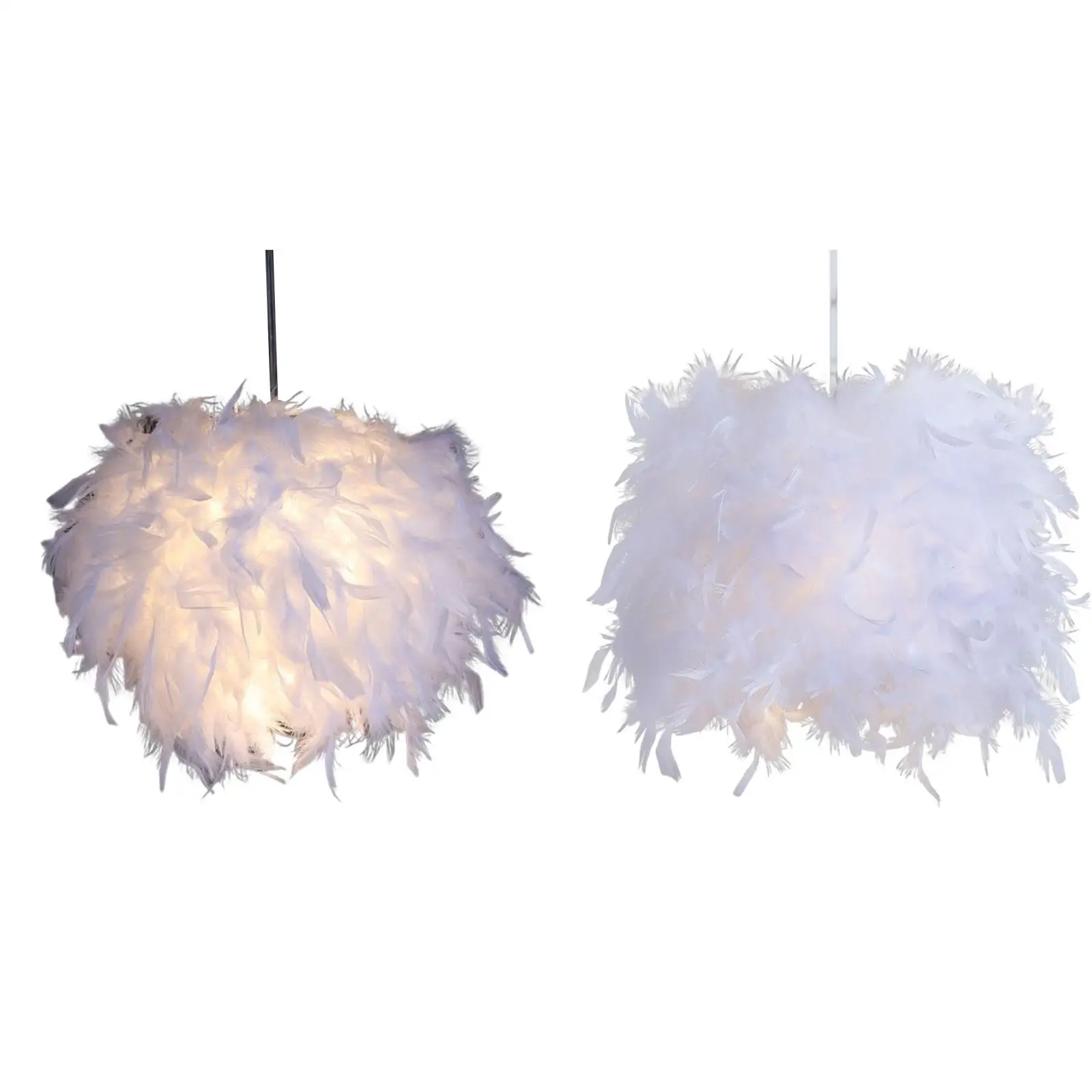 

Minimalist Feather Lampshade Romantic for Floor Lamp Bedside Lamp Decoration