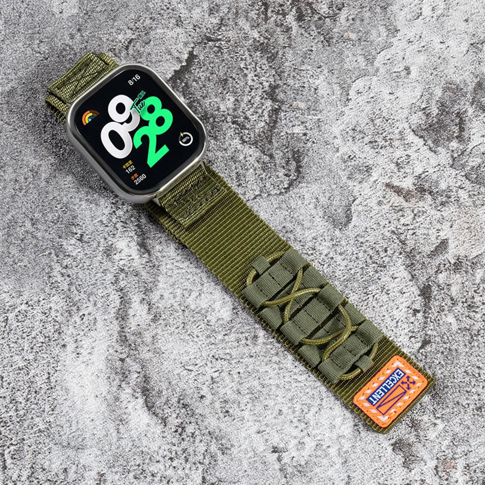 Тактический альпийский ремешок для Redmi watch 4 браслет Xiaomi Mi Band 9 Pro/Mi 8 Pro аксессуары