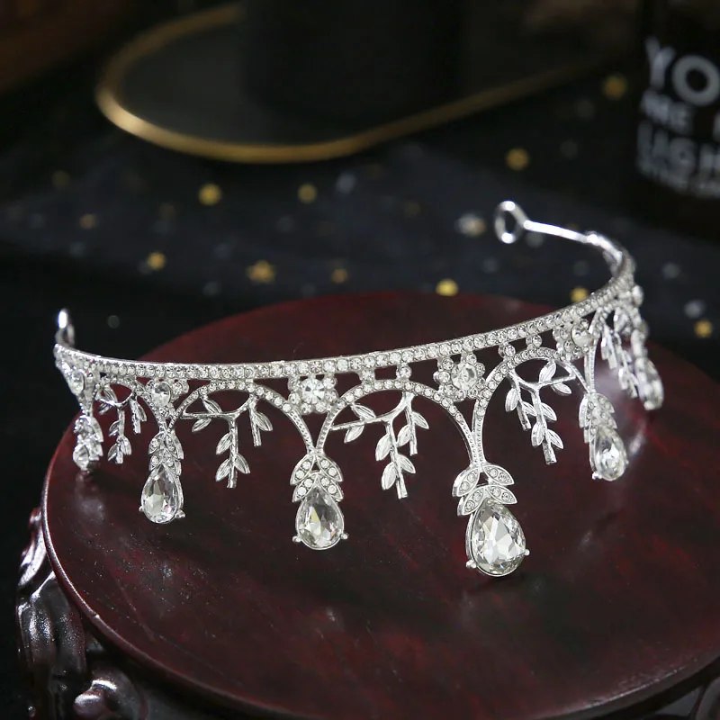 

Bridal petite hair accessories pearls bow head jewelry Zircon