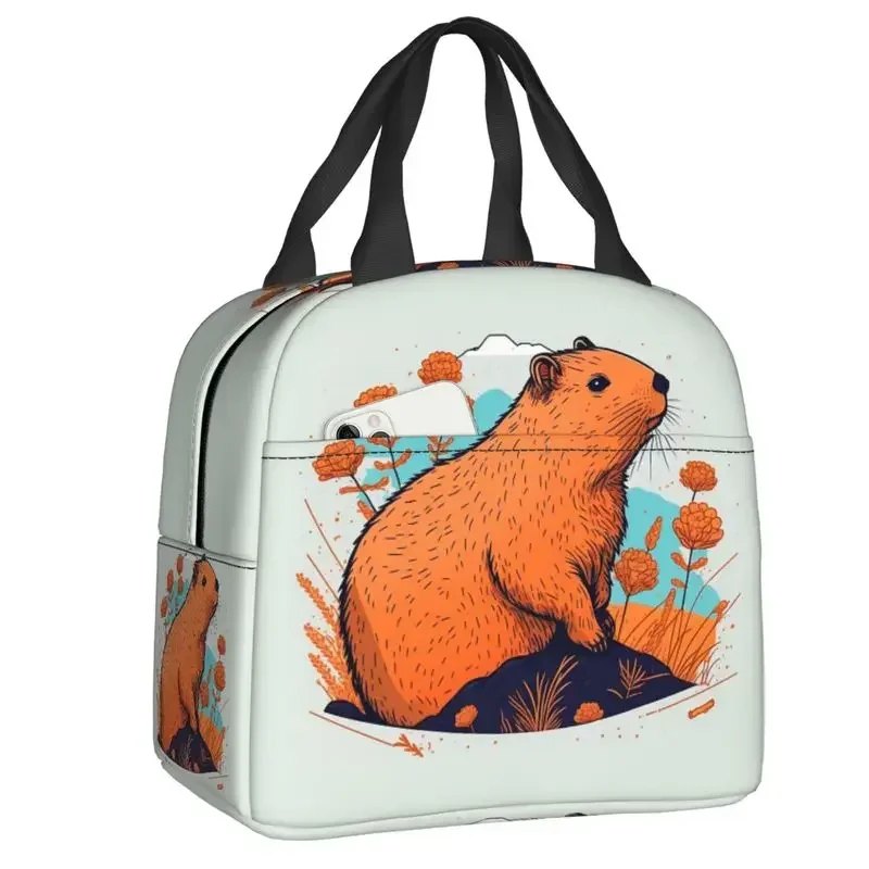 Милый гигантский Ланч-бокс капибара на заказ Женский термоохладитель