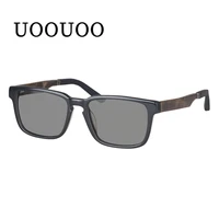 shinu men%e2%80%99s sunglasses polarized square sunglasses for men prescription eyewear single vision nature wood eyeglasses minus f111