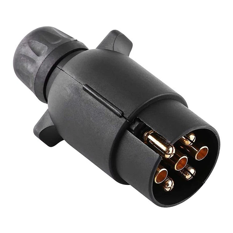 

12N Type 7 Pin Plastic Trailer Caravan Plug Wiring Lights Adapter 12V Trailer RV