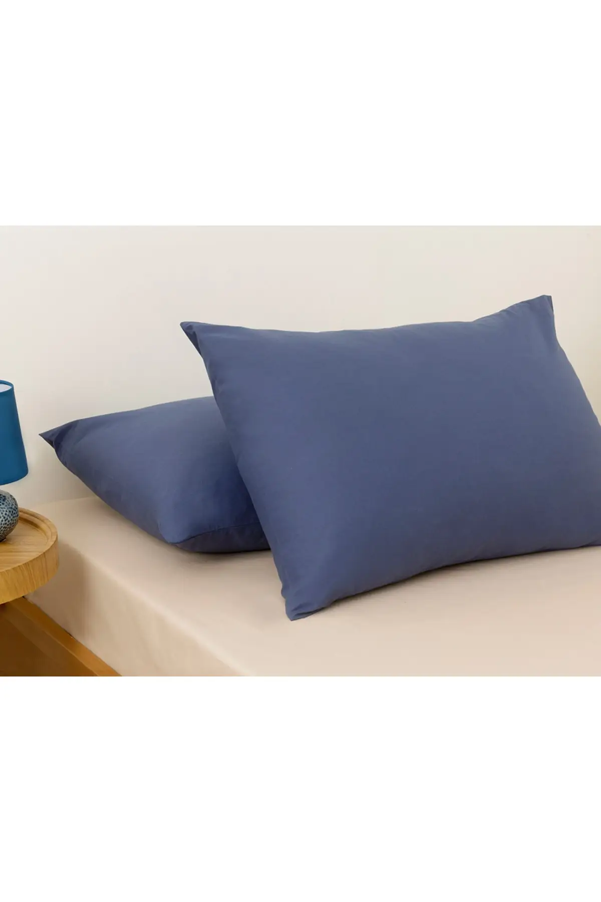 

Однотонная хлопковая Подушка, 2 предмета, 50x70 см, темно-синяя Подушка и подушка, текстиль для спальни, мебель для дома
