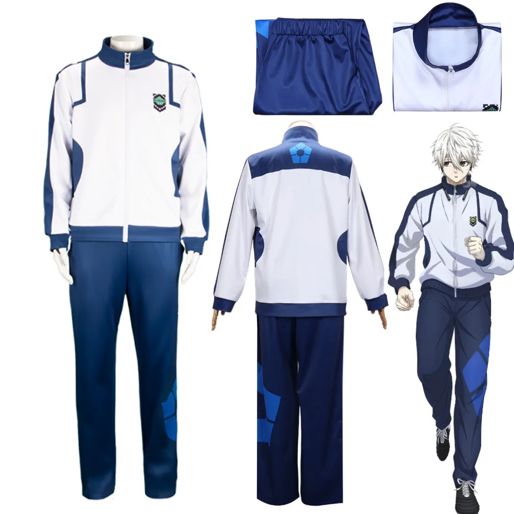 

Костюм для косплея голубого замка Рио Наги бахира исаги хигири спортивный костюм на молнии спортивный костюм Свитшот худи Хэллоуин Карнавальная одежда