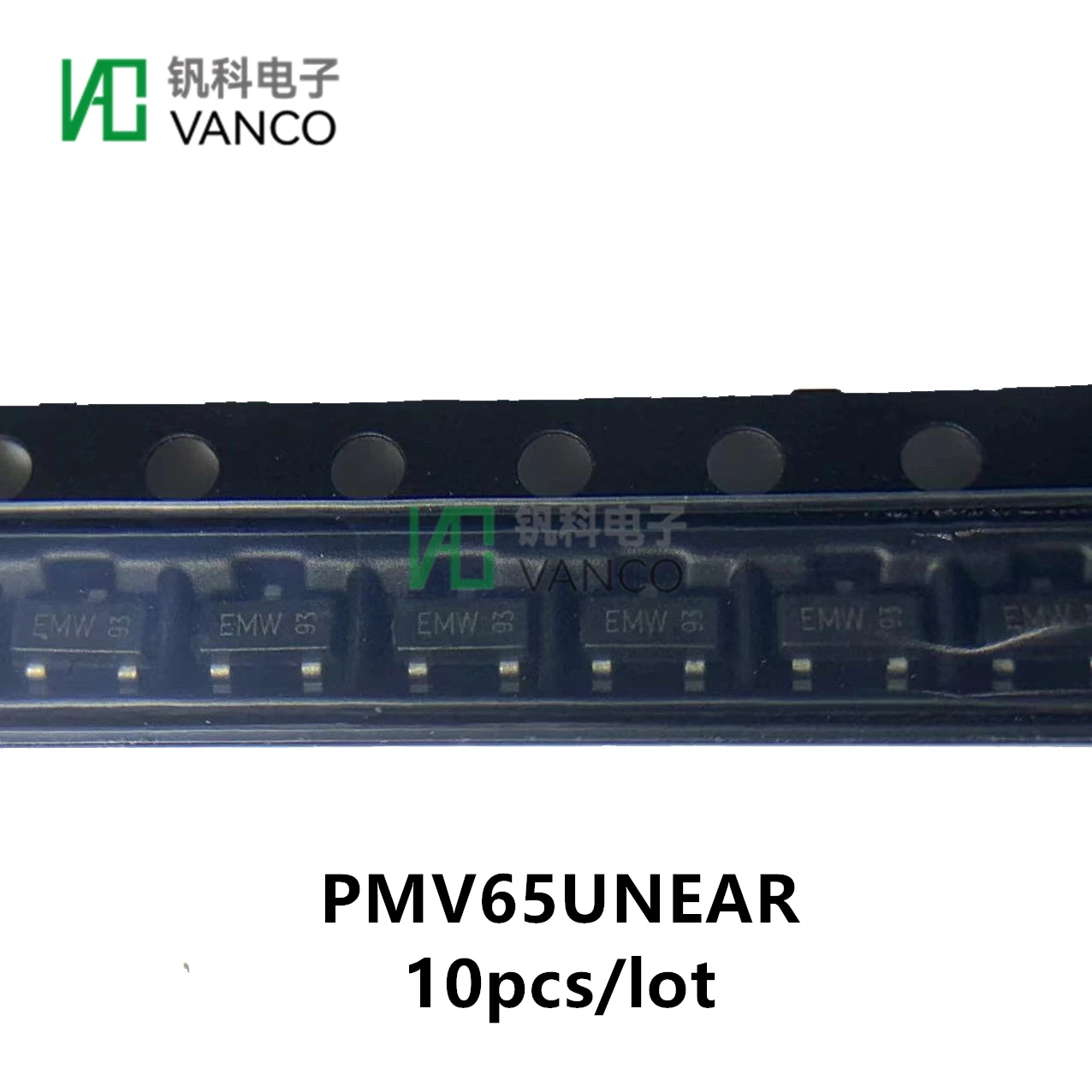 

Комплект транзисторов PMV65UNEAR MOSFET N-CH 20V 2.8A TO236AB в Sctock, 10 шт.
