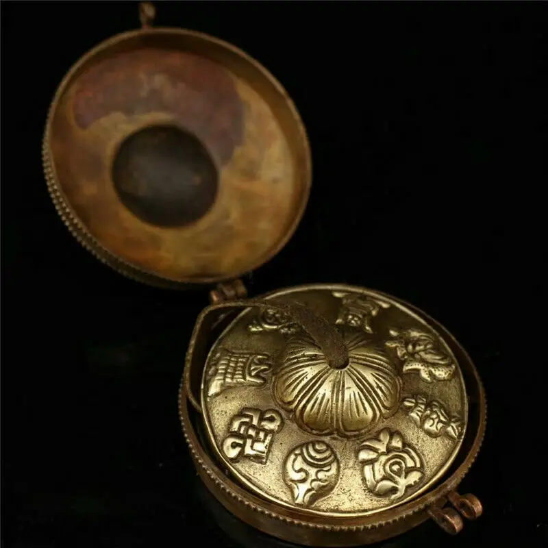 

3.54" Collection Tibet Pure Copper Handmade Copper Meditation .. Bell A Pair