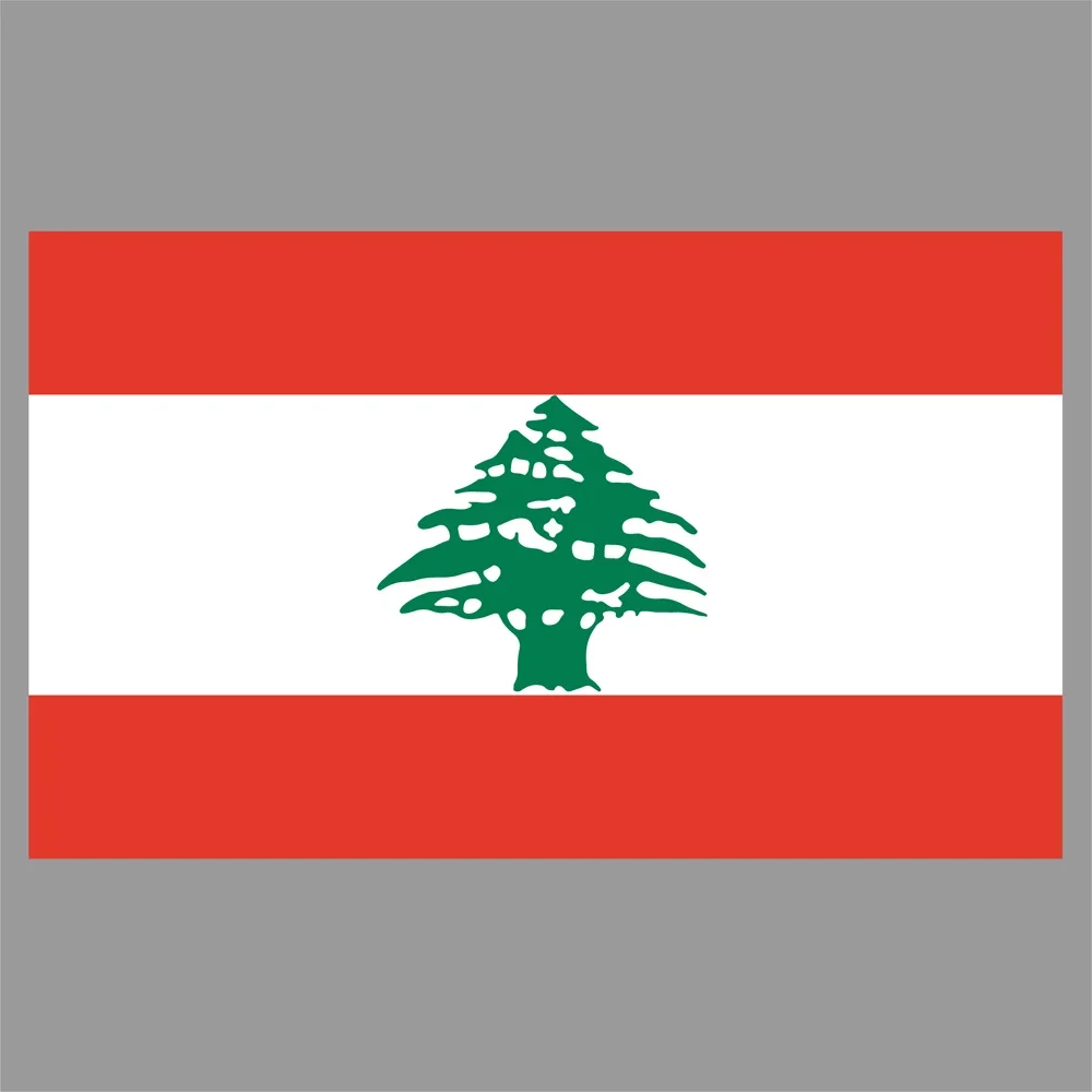 Наклейка с ливанским флагом для окон стен дверей автомобилей грузовиков