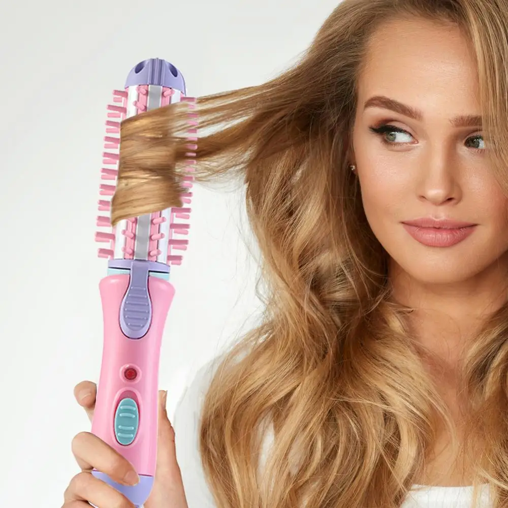 

2 In 1 Elektrische Haar Kamm Curler Haarglätter Dual Zweck Trocken Nass Kamm Heißer Pinsel Richt Curling Werkzeug