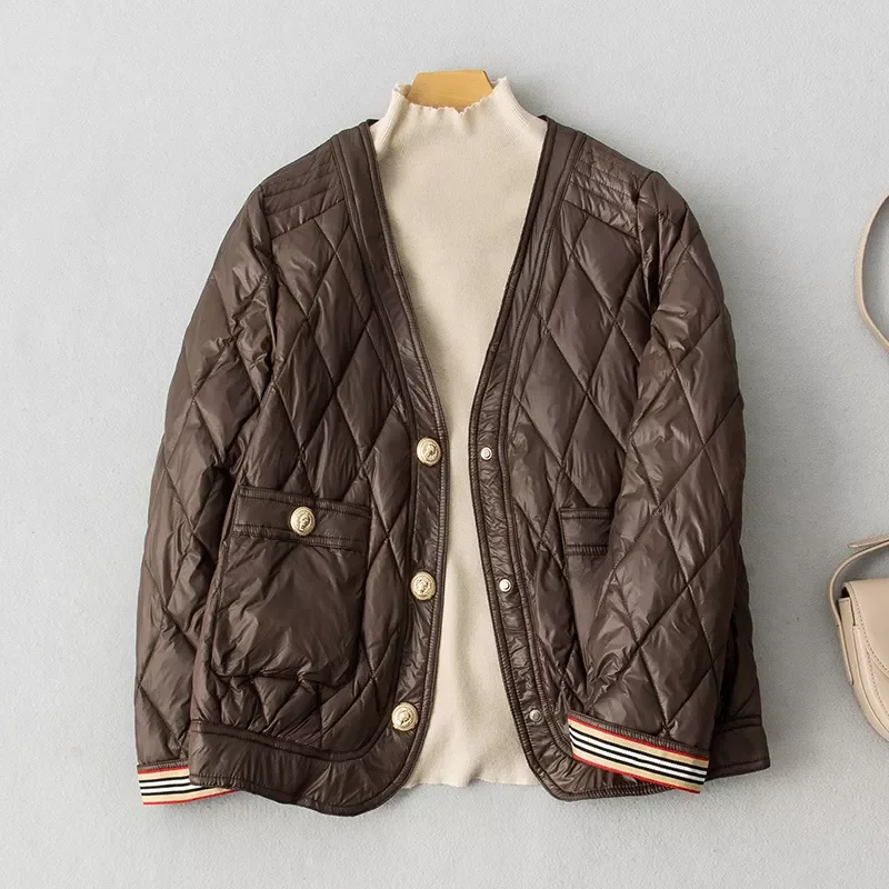 New2022 Fashion Women Short Down Jacket White Duck Down Jackets Spring And Autumn Casual Style Coats Female Outwear