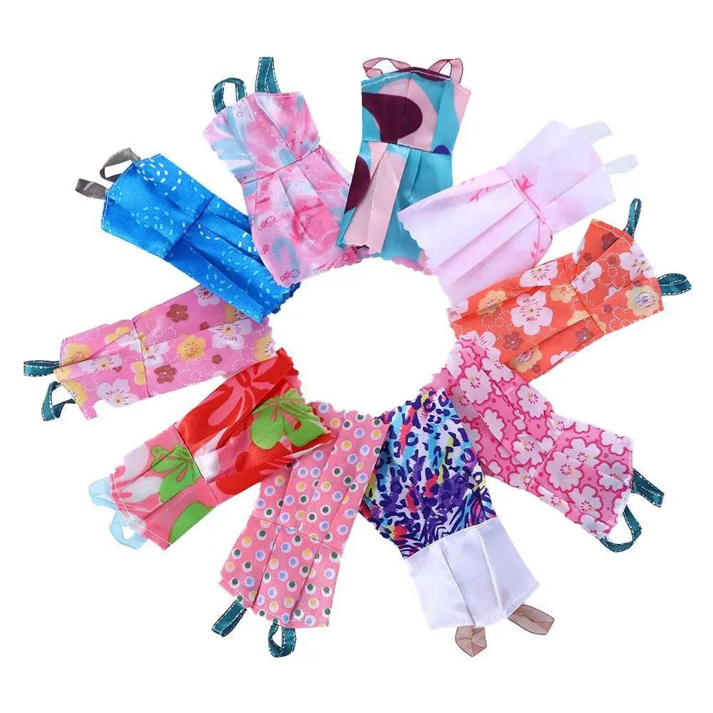 

Princess Fashion 10 Pairs Shoes Children Toy 4 Glasses 6 Plastic Necklace BJD Doll 1/6 Doll Dress Doll Accessories Doll Clothes