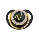 Черная соска, роскошный держатель для соски, украшенный черным, 26 наименований, детский подарок для будущей мамы, роскошные соски