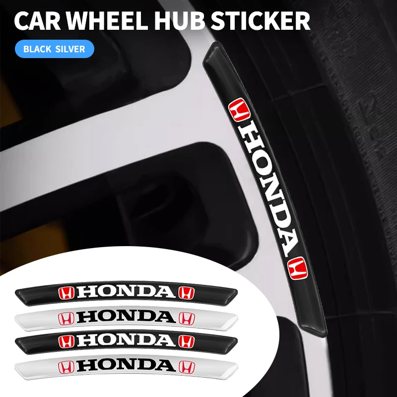 

4 шт. алюминиевые наклейки на ступицу колеса автомобиля, декоративная полоса для Honda Peugeot Citroen LEXUS Dacia Tesla Cadillac Land Rover