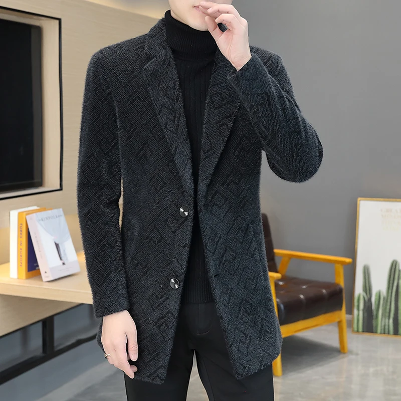 Новая мужская Модная приталенная Повседневная Элегантная куртка в британском