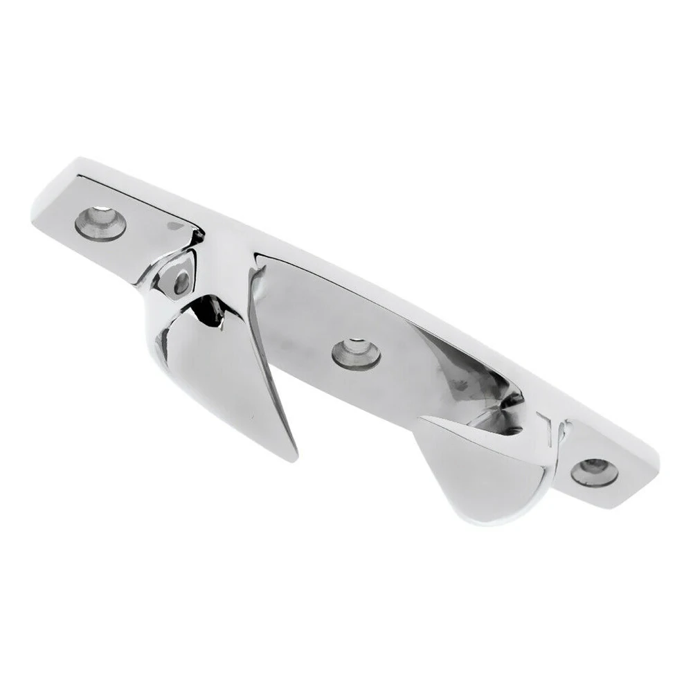 

Fairlead Cleat Chock Deck Rope Cleat 118*23*24 3 Hole Fixing 316 Boat Durable Marine Grade Stainless Steel Silver