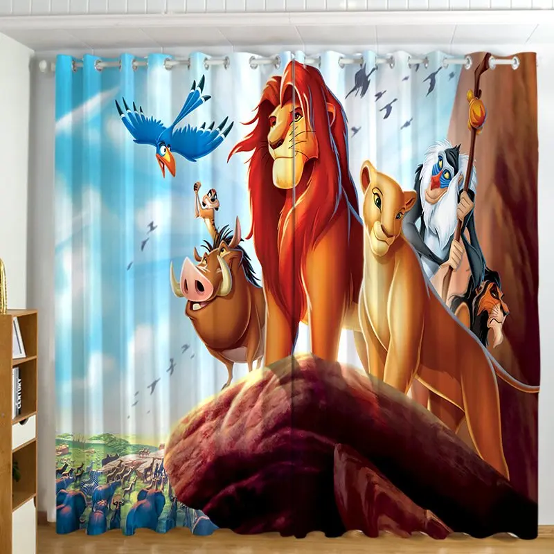 

Шторы из мультфильма Disney «Король Лев» с симбой для мальчиков и девочек
