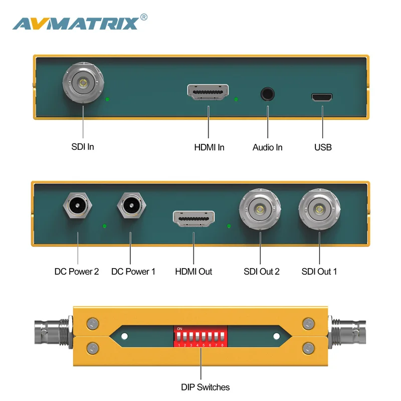 AVMATRIX SC2030 Преобразователь сигналов совместимый с SDI в HDMI 3G-SDI HDMI-совместимый