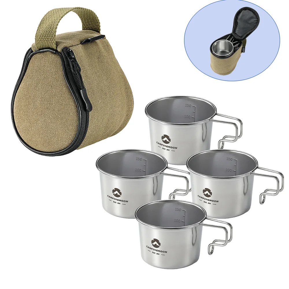 

Пивная кружка для кемпинга, 4 шт., 160 мл, из нержавеющей стали