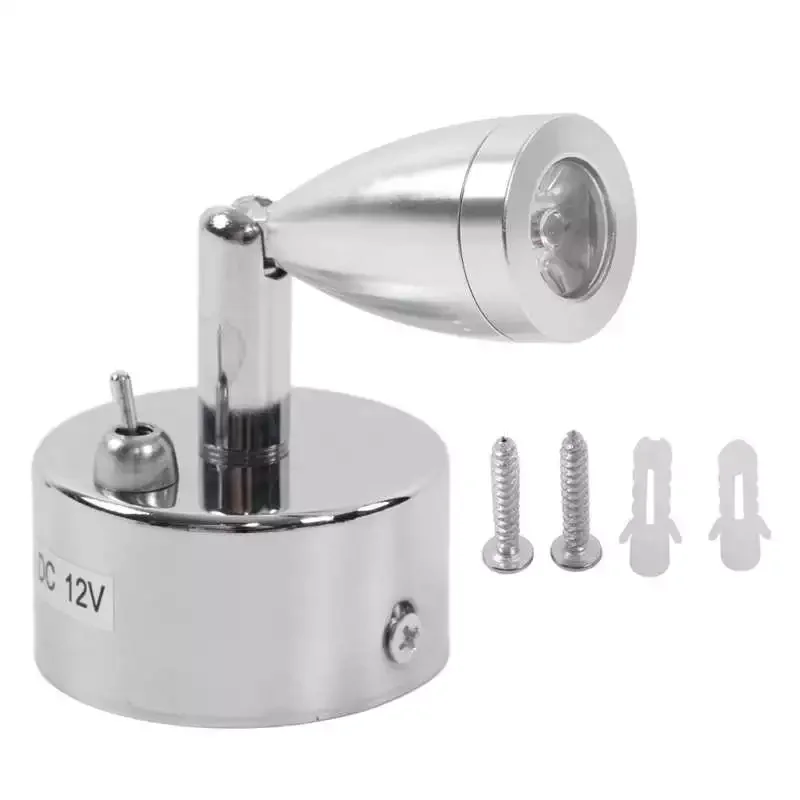 

RV Reading Light Multipurpose Alloy Shell RV LED Small Spotlight for RV Yacht Camper Trailer Hotel