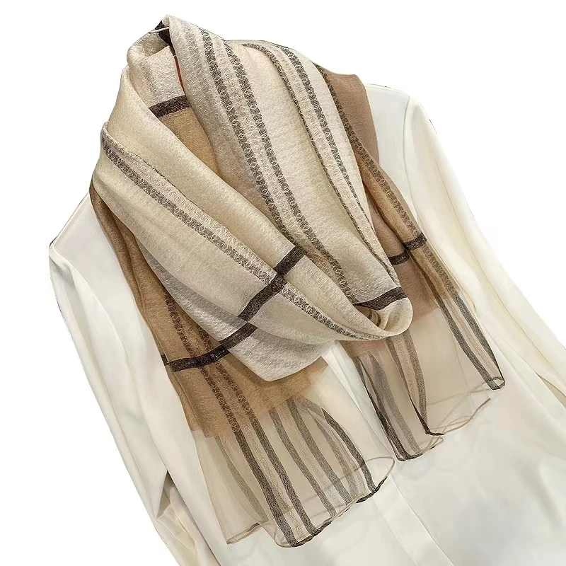 

women's golden wool fashion all-match shawl scarf