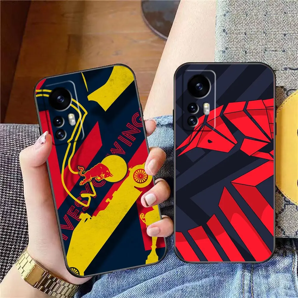 

Phone Case For Xiaomi Mi 13 12 12X 12T 11 11T 10 9 8 Pro Lite Plus Silicone Case Funda Coque Shell Capa Cover Sports R-Red Bull