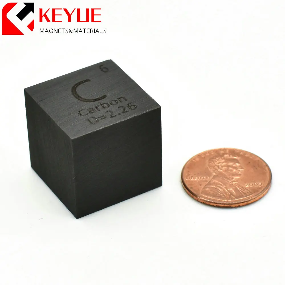 

20mm Element Carbon C Cube Density Cubes for Element Collection Metal Distillation Molar Mass 2cm 0.787" Cubic Periodic