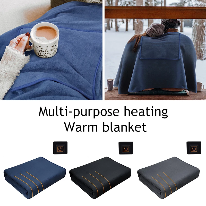 

Electric Blankets Soft Thicker Heater Bed Warmer Winter Warm Heating Blanket Washable Thermostat USB Charging Blanket 150*80CM