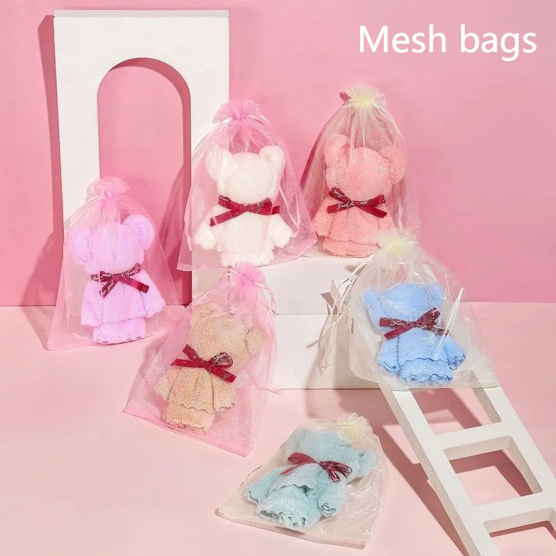 Набор полотенец в форме медведя 10 шт. полотенце для лица домашней вечеринки