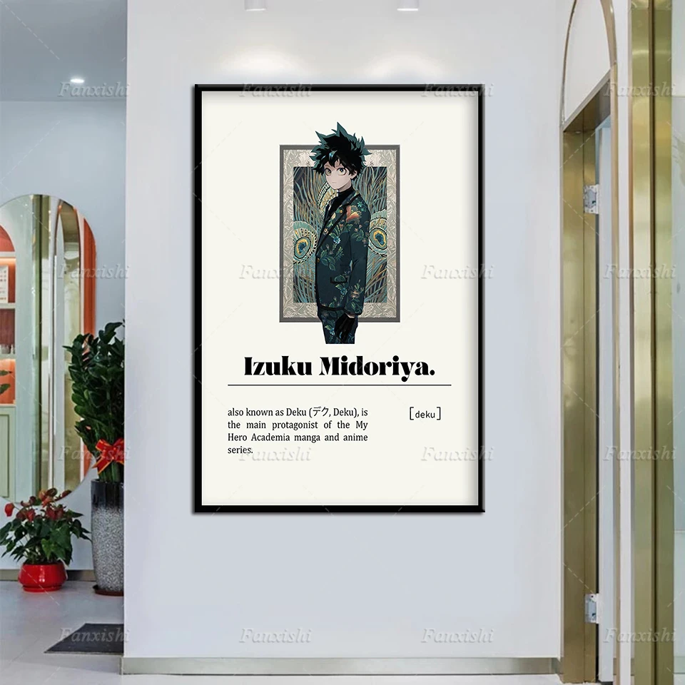 

Izuku Midoriya My Hero Academia Anime Poster Wall Canvas Painting Art Prints Modular Pictures For Living Room Bedroom Home Decor