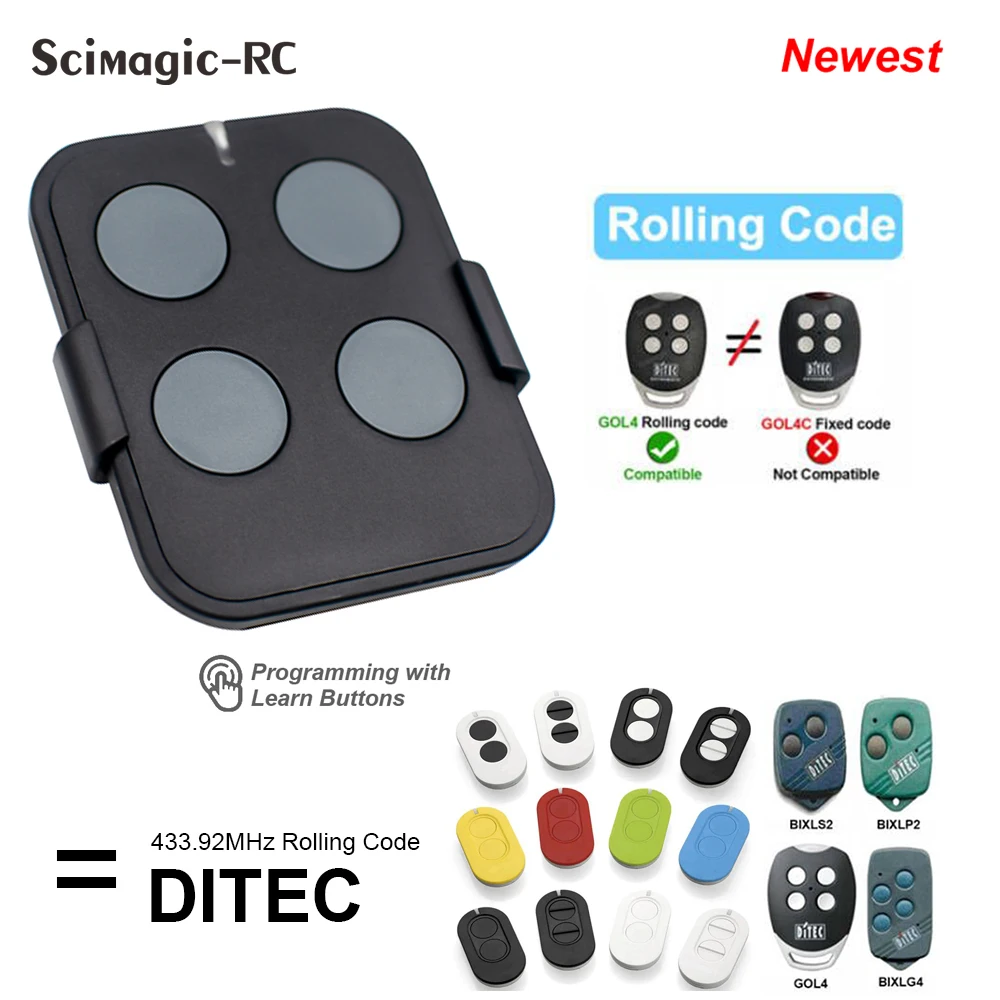 Entrematic ZEN 2 / ZEN 4 433MHz Garage Door Remote Control with Rolling Code – Ditec Entrematic ZEN2W / ZEN4W Key Fob Entrematic ZEN 2 / ZEN 4 433MHz Garage Door Remote Control with Rolling Code – Ditec Entrematic ZEN2W / ZEN4W Key Fob
