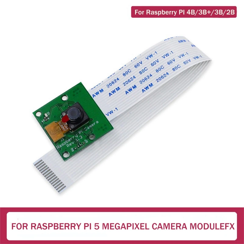 

1 шт., модуль камеры 5Mp Ov4647 для Raspberry Pi 2B/3B/4B