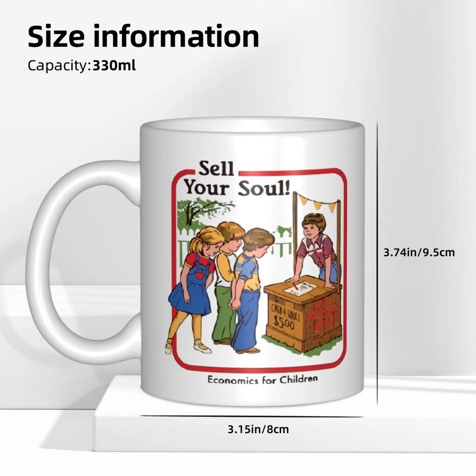 Sell Your Soul Raglan Gothic Coffee Cup Services Mugs Cups Tea Set Customizable Ceramic Mug Personalized |