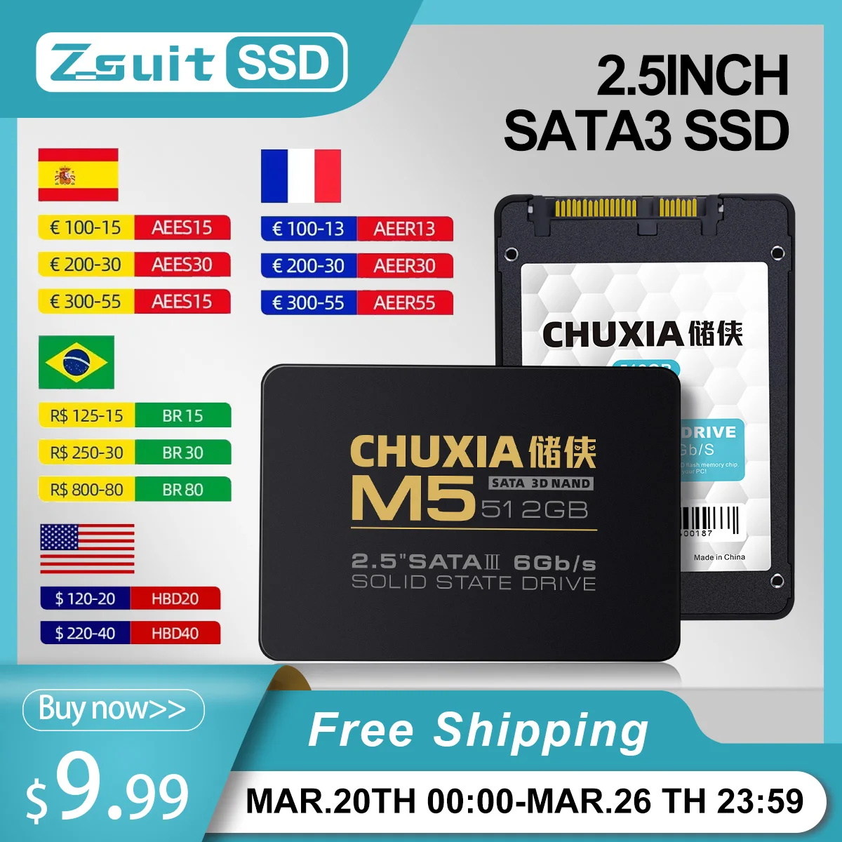 

Жесткий диск CHUXIA SSD M5 M9 HDD, жесткий диск SATA3 256 ГБ, Ssd-накопитель 512 ГБ, Ssd 2.5 2 ТБ, Внутренние твердотельные диски для ноутбука SSD 1 ТБ Sa