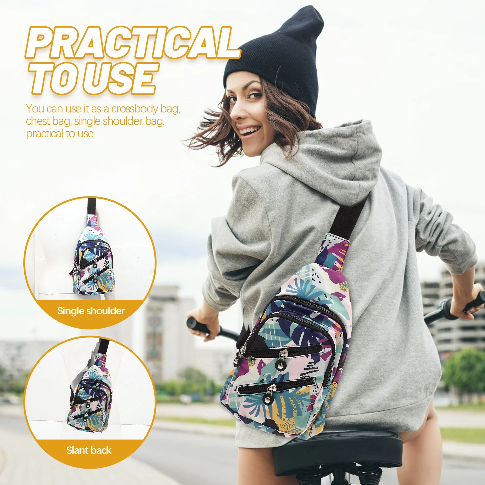 Crossbody Bags Men Ladies Sports Women Fashion Outdoor Storage Sling Fanny Nylon Travel