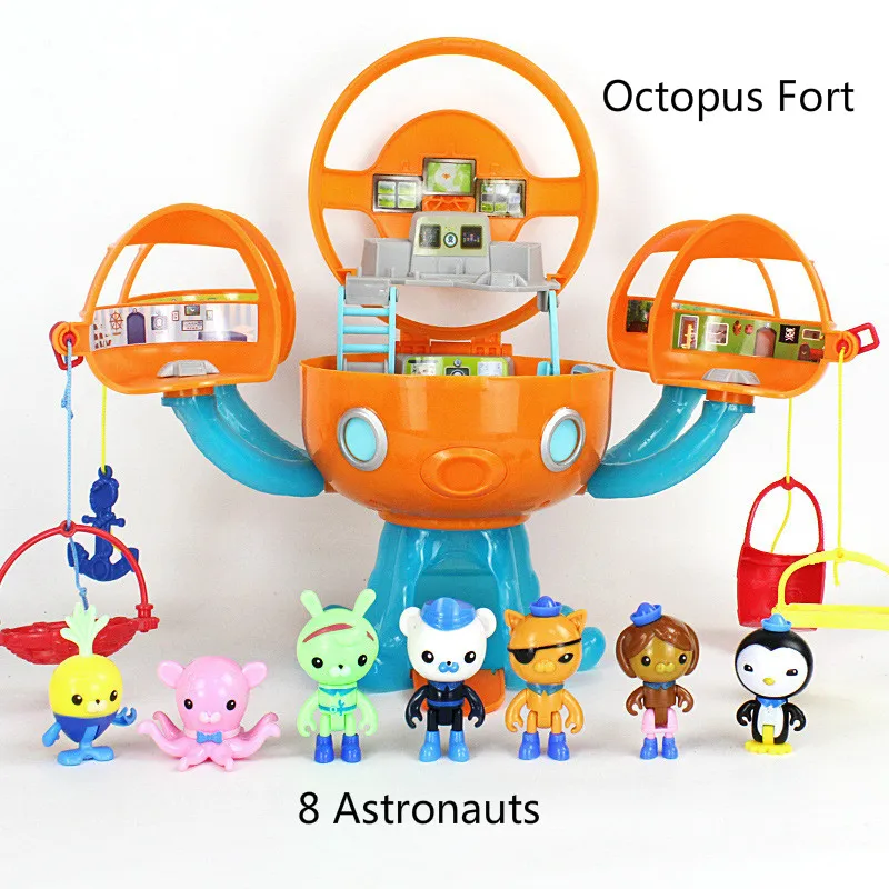 Octonauts Sound And Light Octopod Castle Adventure Plsyset Barnacles Peso Kwazii Dashi Tweak Action Figure Toys Doll Kids Gift Aliekspress
