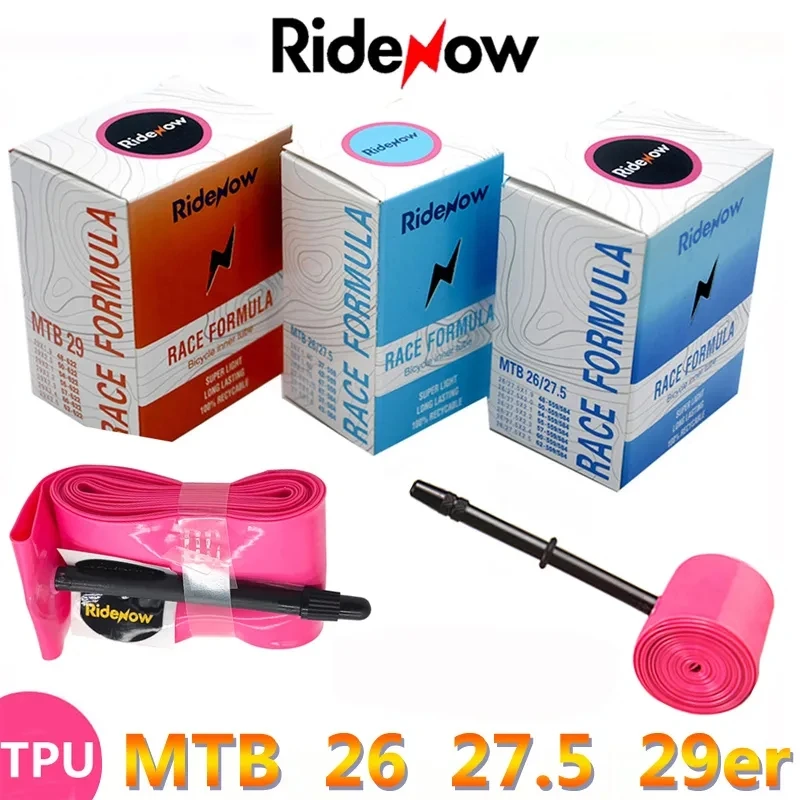 

RideNow ТПУ MTB велосипедная внутренняя труба 26 27,5 29er x1.5 1,75 1,9 2,1 2,2 2,3 2,4 дюймов французский клапан 45 мм горный велосипед труба шины 29