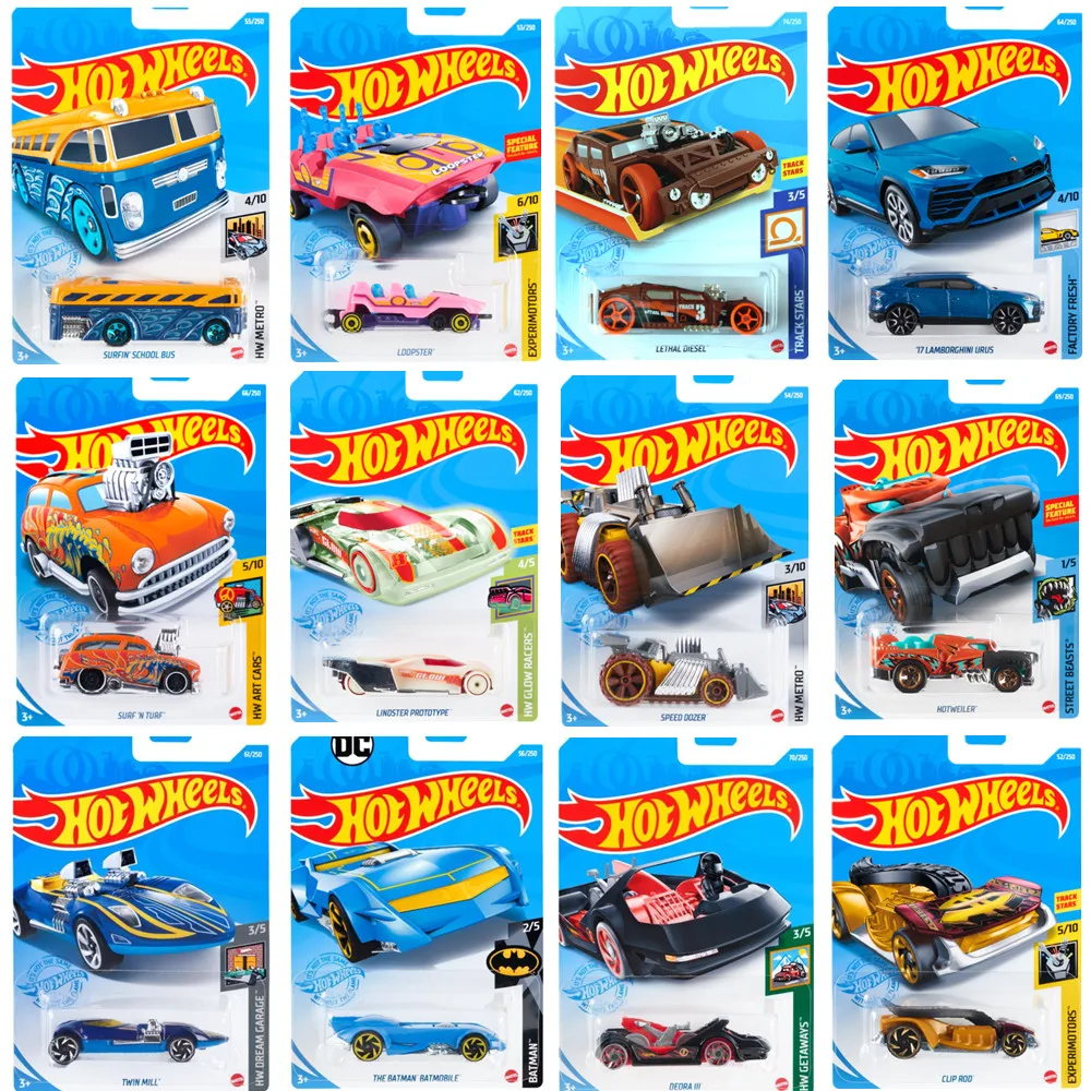 Спортивные автомобили Hot Wheels Benz338 Honda Civic Ford Shark Pickup Porsche Racing 1:64 литая металлическая