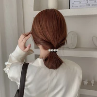 woman pearl hair ties fashion korean style hairband scrunchies girls ponytail holders rubber band hair accessories