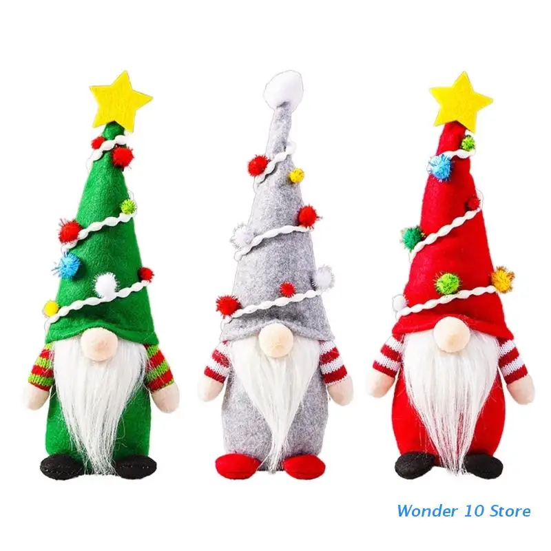 

Длинная шапка гном рождественские украшения ручной работы Санта скандинавский томте плюшевый