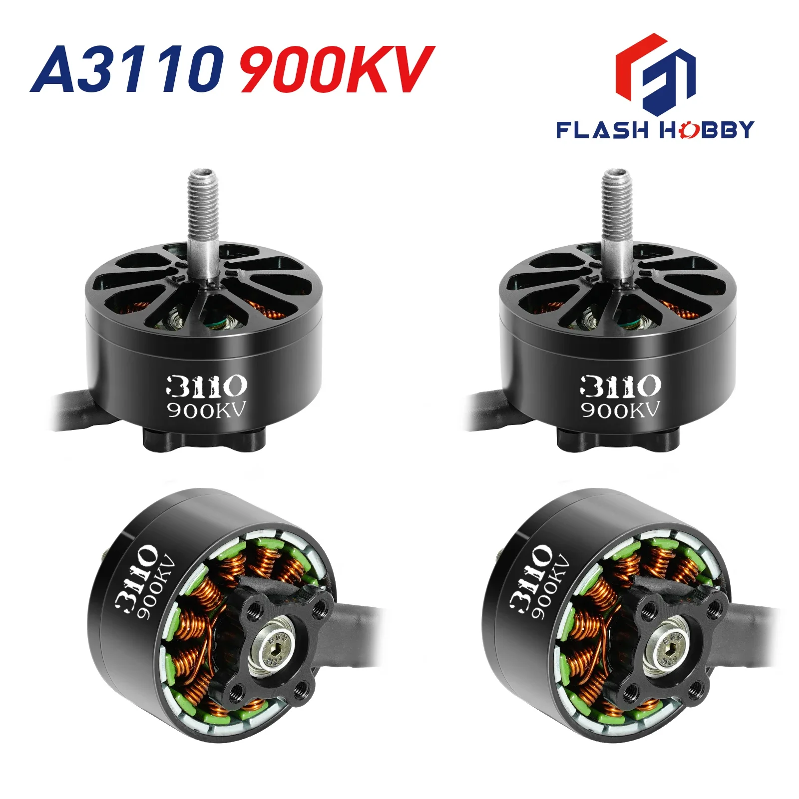 FLASHHOBBY A3115 A3110 3115 900KV Бесщеточный двигатель 6S LIPO для FPV Freestyle 9 дюймов 10 дальнего