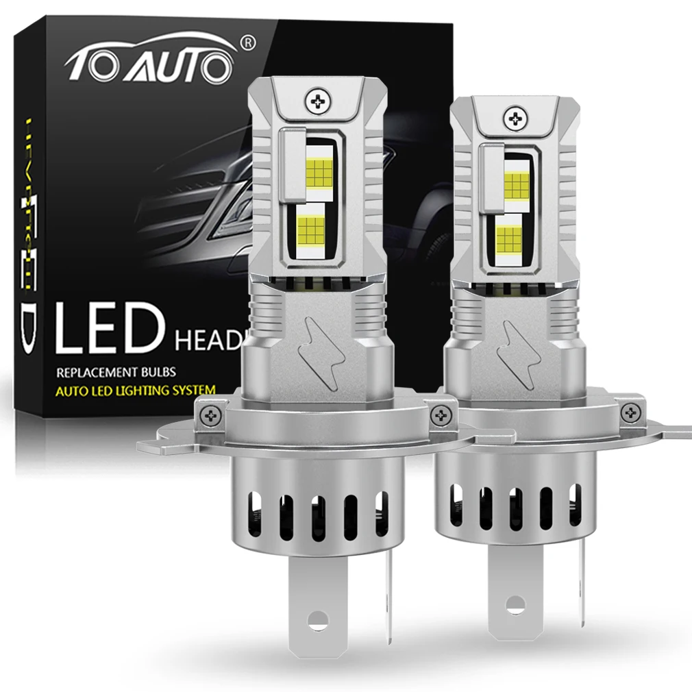 

TOAUTO H4 Светодиодный фонарь 100 Вт 20000LM HB3 9005 HB4 9006 H11 H8 H7 Светодиодная фара 36 CSP Автомобильная мощная лампа с вентилятором Turbo Lights