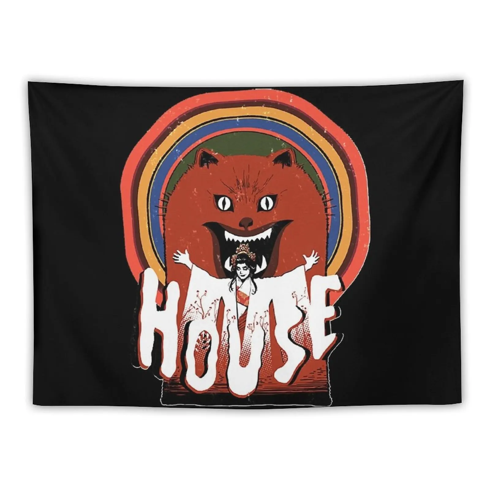 Hausu (House) 1977 Essential Tapestry Tapete For The Wall On Гобелен