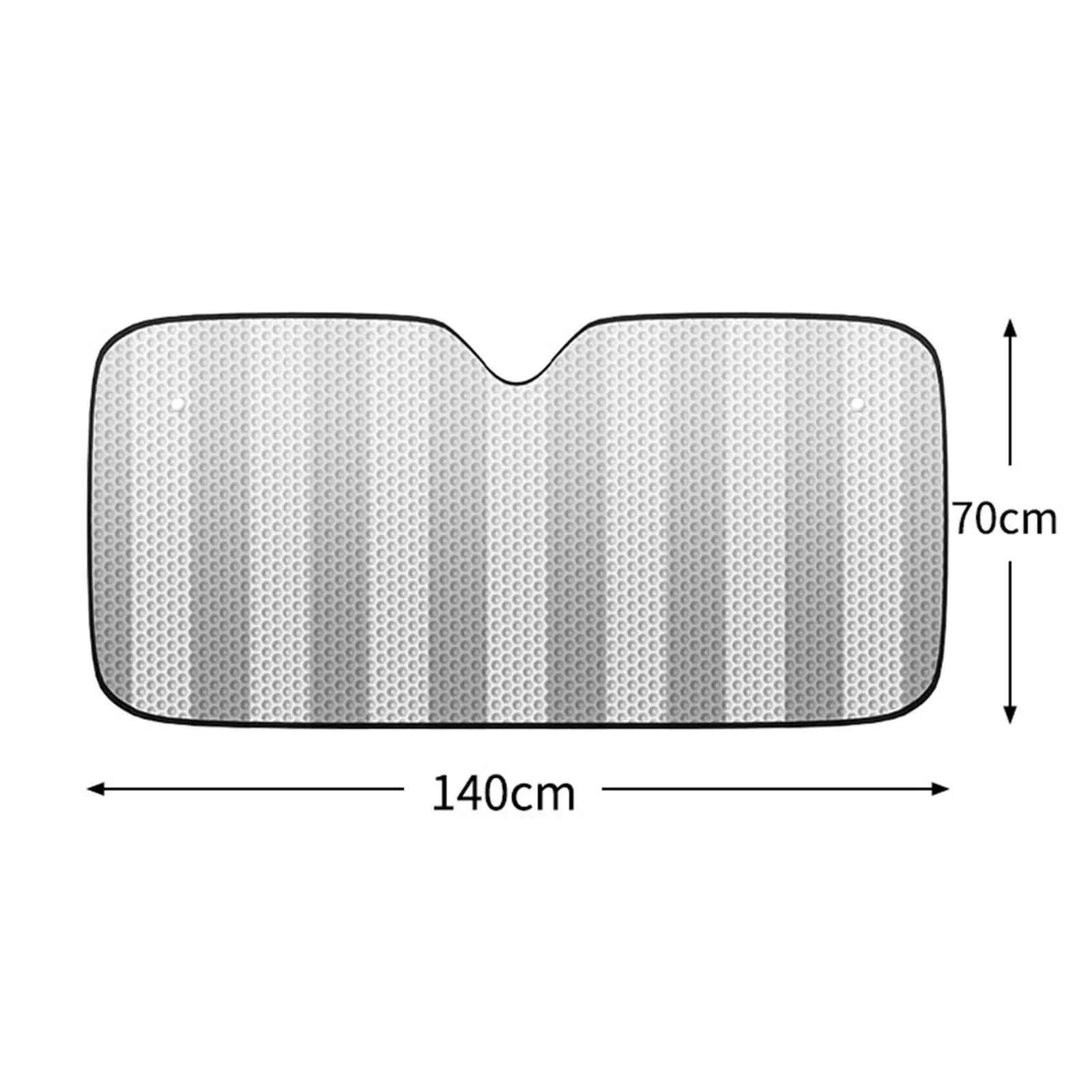 Car Window Shade Portable with Privacy Blackout Foldable Cling Sunshade for
