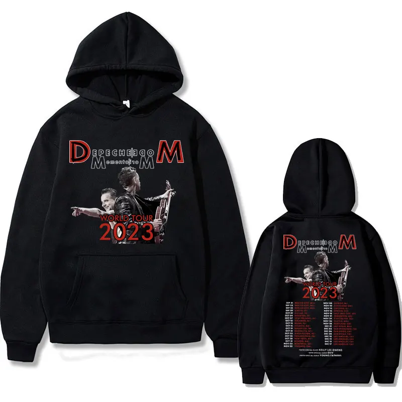 

Best Famous British Band Depeche Cool Mode Memento Mori World Tour 2023 Hoodie Men Women Rock Punk Hoodies Fleece Cotton Clothes
