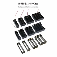 1 pcs battery box 18650 battery holder with switch and cover 1234 sections with wire pcb legs pins diy