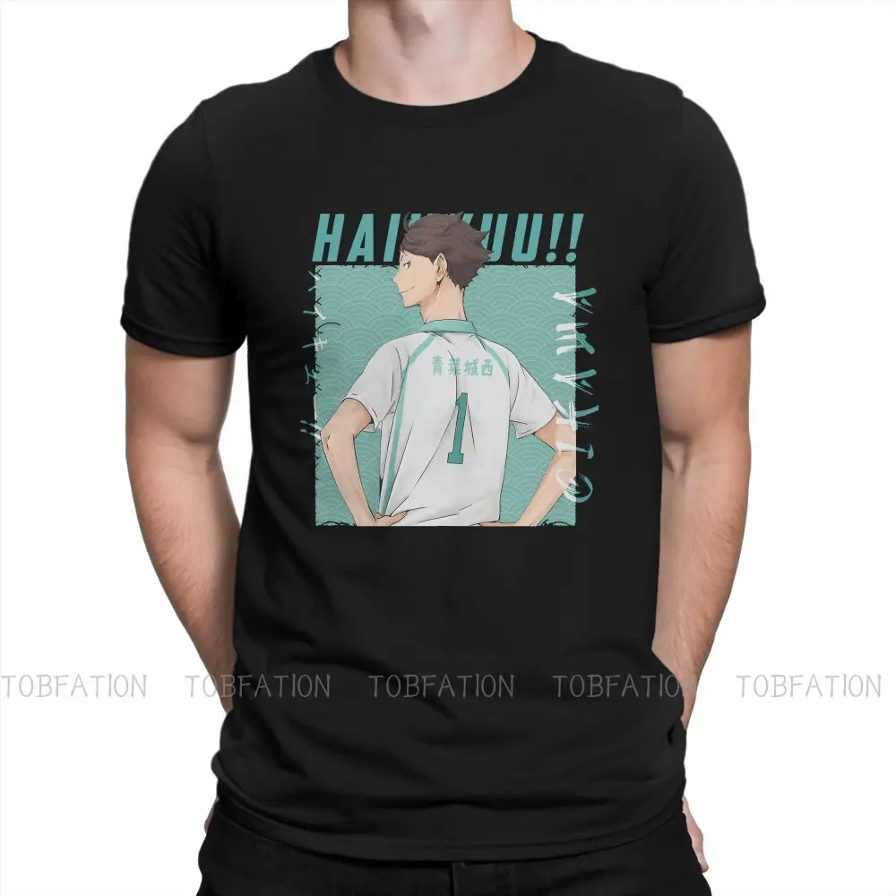 

Футболка Haikyuu мужская с рисунком аниме Toru Oikawa, Классическая рубашка с короткими рукавами из хлопка в стиле Харадзюку, на лето