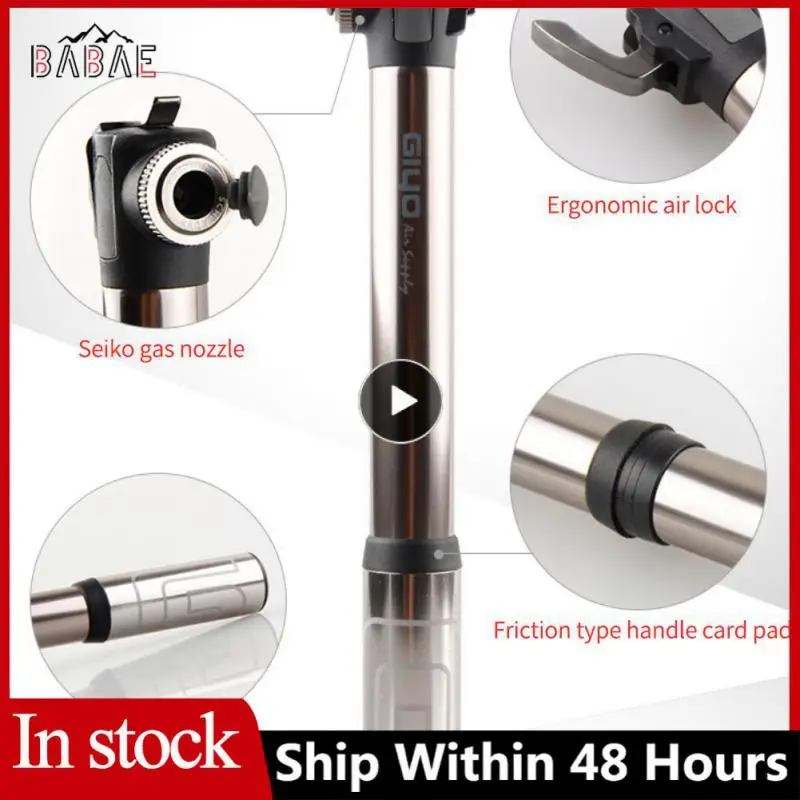 

Bicycle Pump Hand Air Pump Hose Pressure Bike Equipment US Mouth French Mouth Universal GM-49L Inflator Bicycle Repair Tools