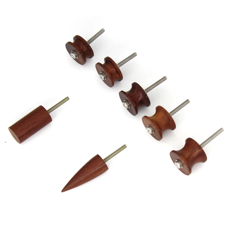 

7 Pcs Leather Burnisher Kit Electric Grinding for Head Edge Slicker for Rotary